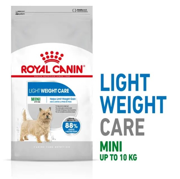 Royal Canin Light Weight Care Mini - Пълноценна суха храна за кучета от дребни породи с наднормено тегло